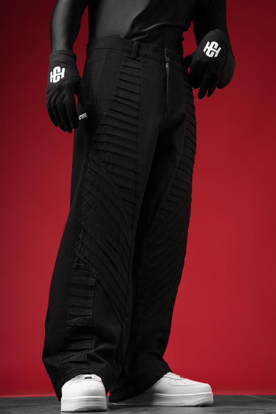 Unisex Pleated Pants