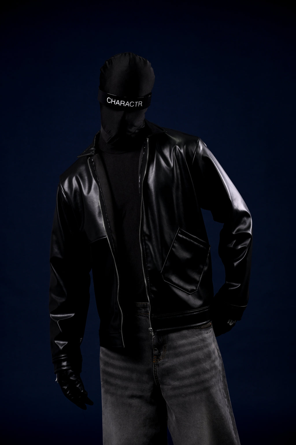 Flap Vegan Leather Jacket