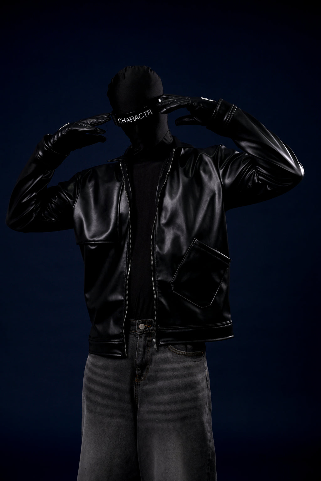 Flap Vegan Leather Jacket