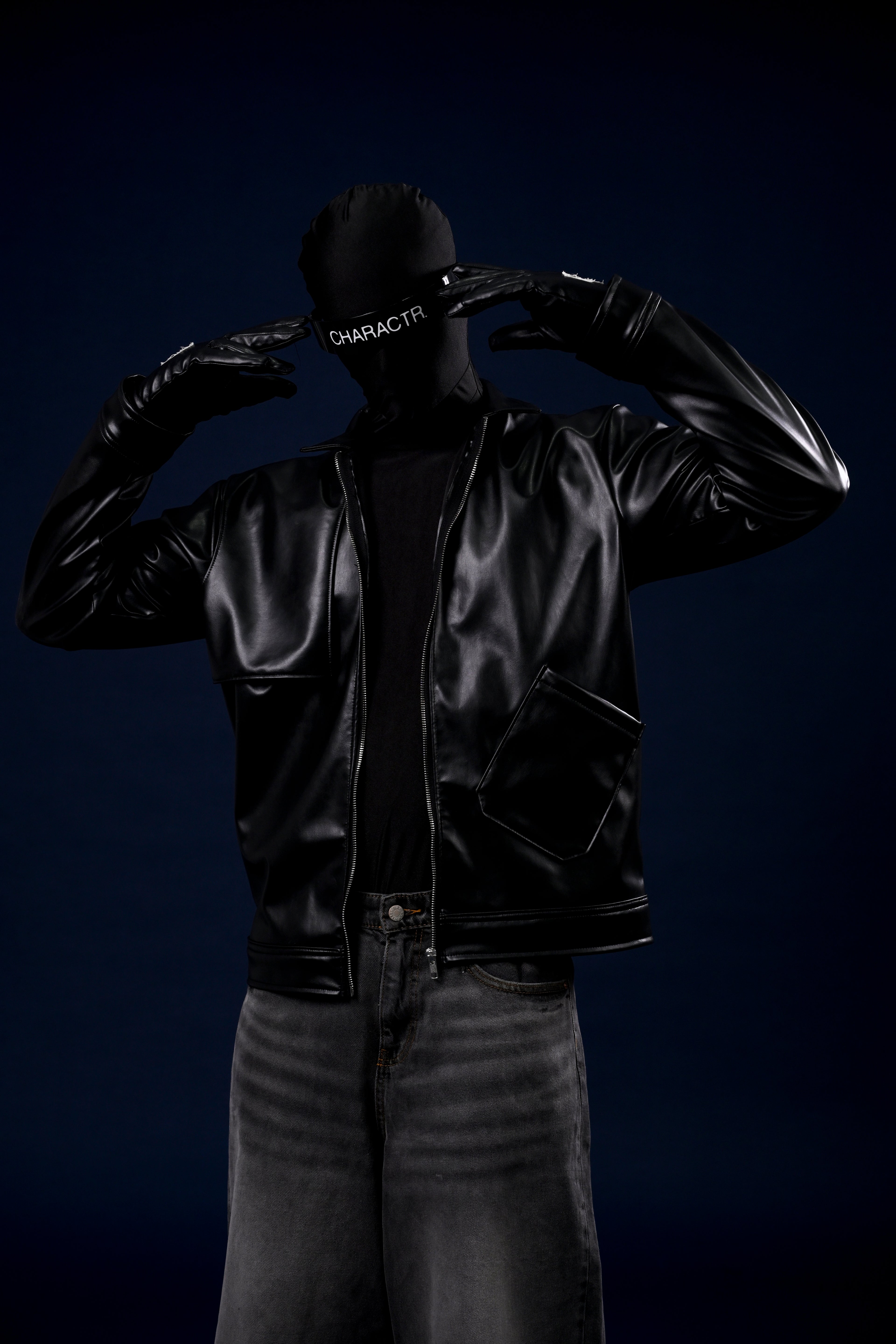 Flap Vegan Leather Jacket